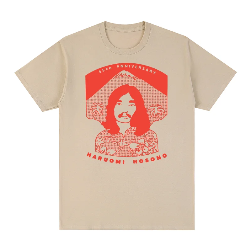 

Винтажная футболка Hosono Haruomi Bon Voyage Co. Tropical Dandy, японский музыкант, хлопковая мужская футболка, новая футболка, женские топы