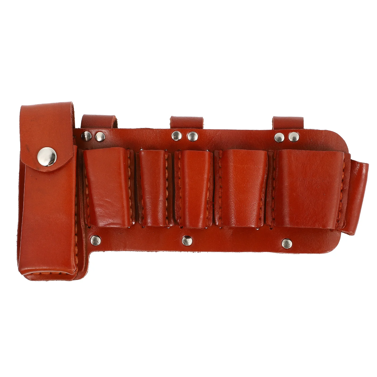 

1pc Electrician Waist Bag Cowhide Multi-Pocket Utility Pouch For Construction Workers Tool Kit Bag Tool Waist Pouch