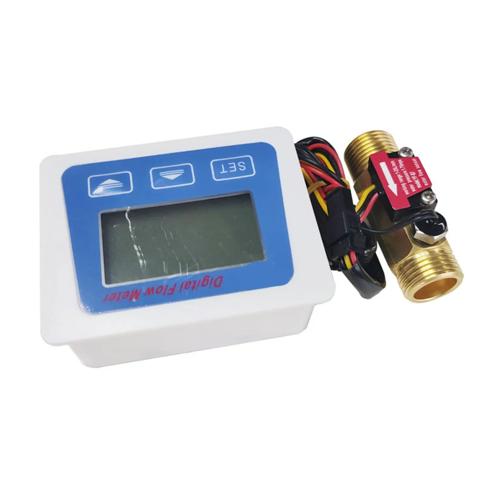 

1set Meter Fuel Gauge Flowmeter Counter Indicator Sensor Sensor With LCD Meter 80mm*67mm Electrical Equipment Supplies