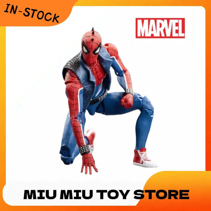 

Original ZD TOYS Marvel Legends Series SPIDER-MAN SPIDER-PUNK SUIT Action Figure Desktop Decoration Anime Fans Model Toys Gift