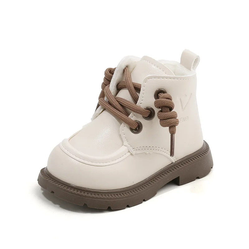 

Botas Para Niña Fashion Baby Shoe 2025New Winter Kid Shoes with Velvet Child Ankle Boot Soft Sole Boy Boots Versatile Gril Boots