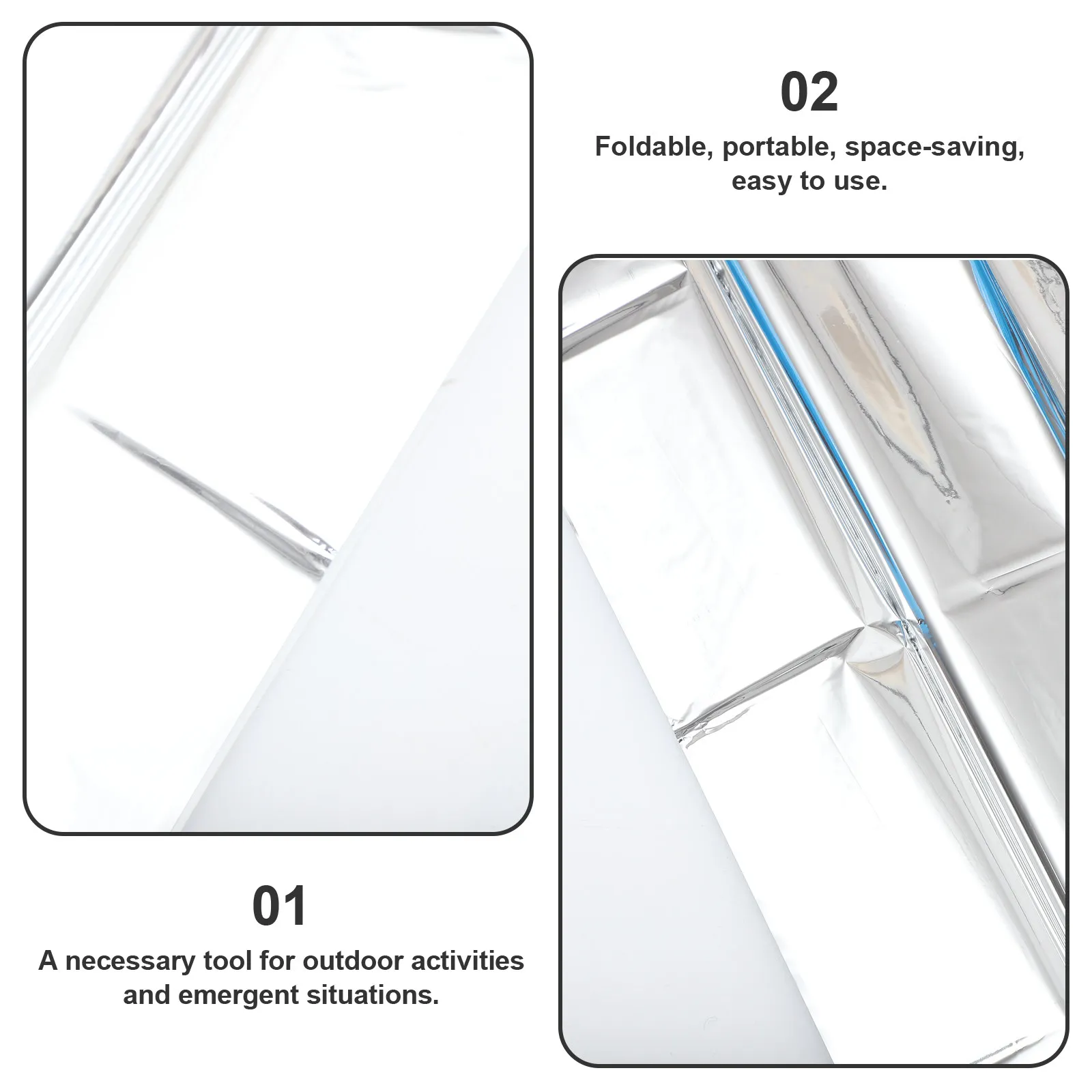 2Pcs Survival Emergency Warm B - Survival Blanket Reflective reseña y precio