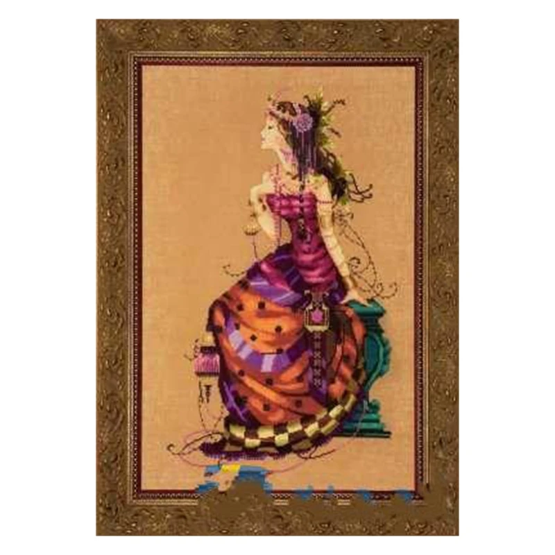 Cross-stitch kit DIY embroidery toolkit Optional printed patterns Handmade cross-point kit Saga