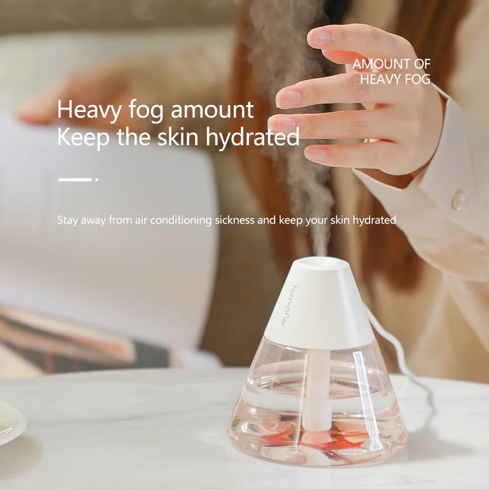 260ml Ultrasonic Volcano Humidifier Bedroom Desktop Replenishment Instrument Car Air Humidifiers