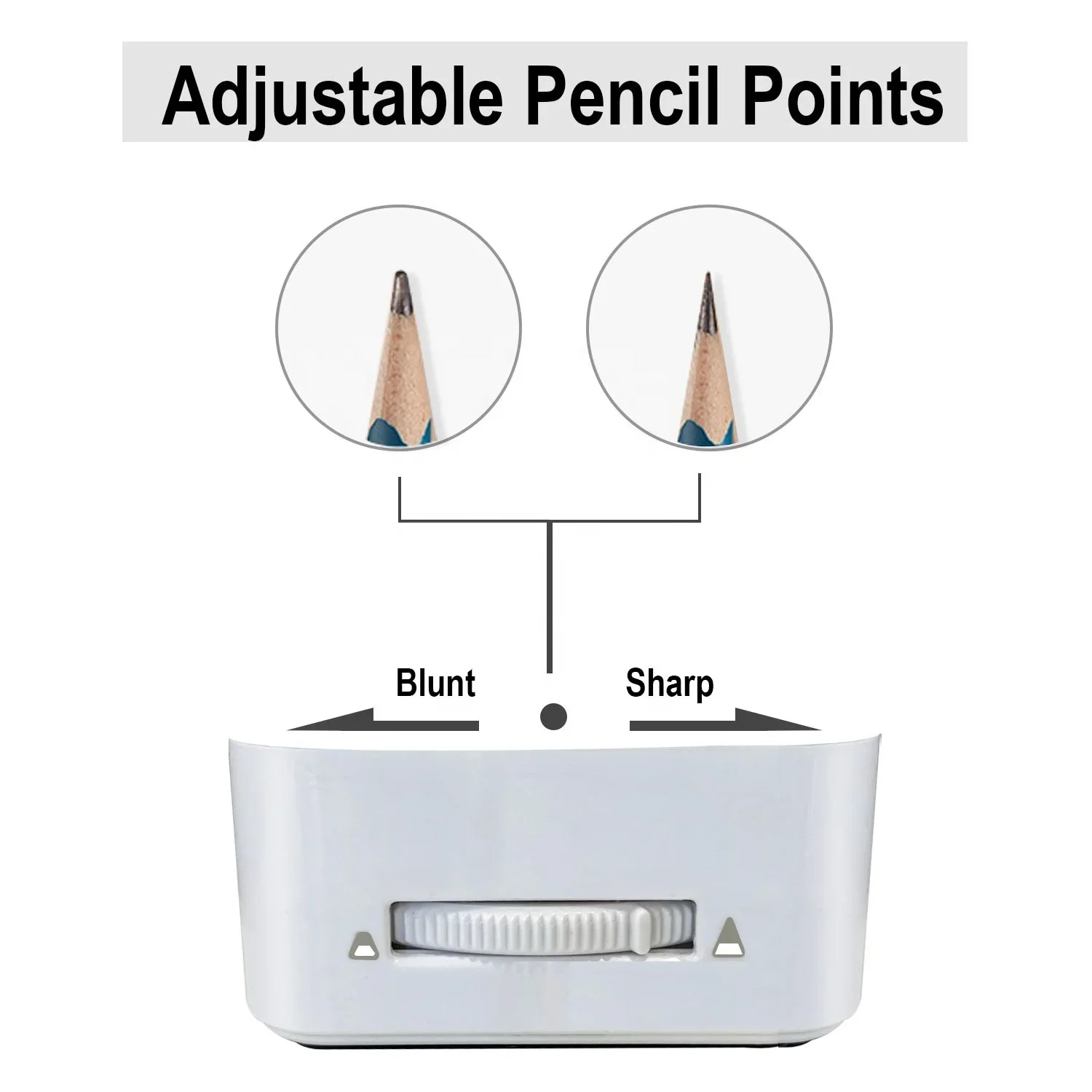 Wholesale Price Multi-function Office School Adjustable Plastic USB Pencil Sharpener Auto Electric Pencil Sharpener For Pencil