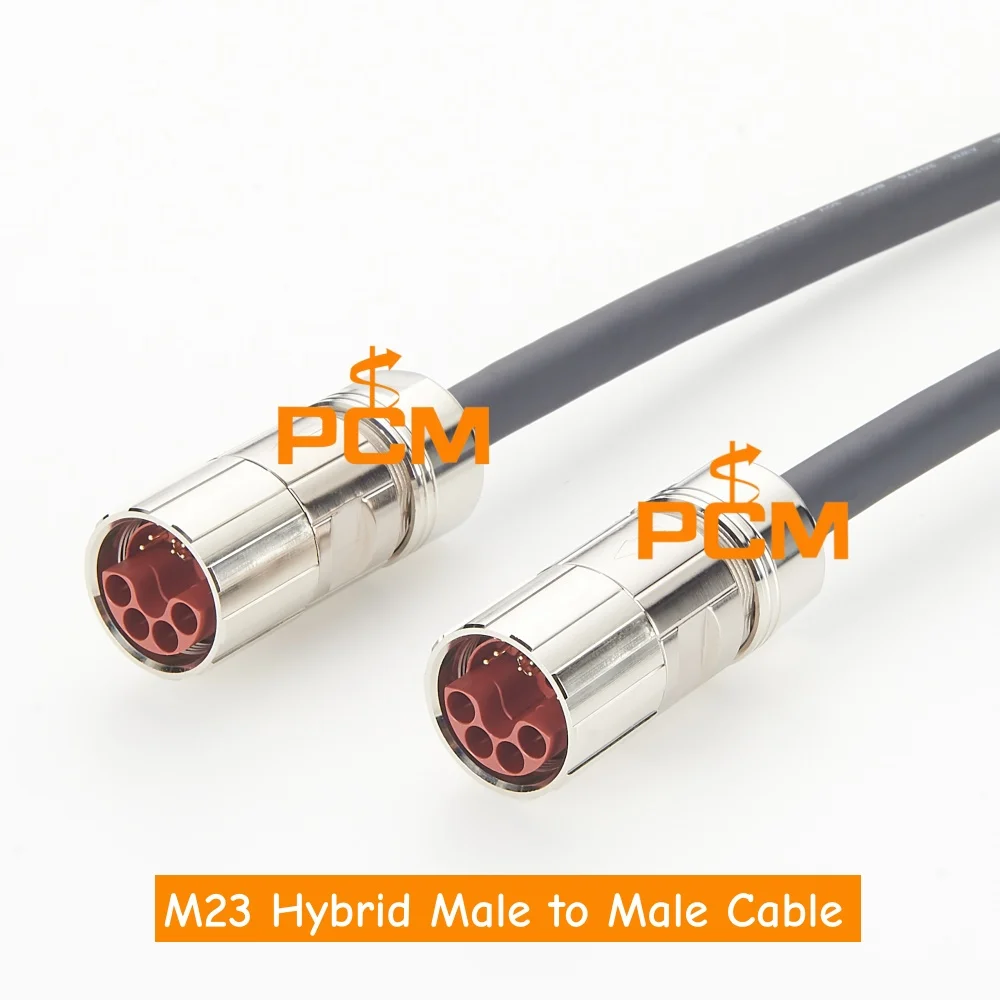 M23 Hybrid-Steckverbinder (Stecker-Stecker) für Servomotoren, CNC-Maschinen, Sensoren, Aktuatoren und industrielle Automatisierungsgeräte