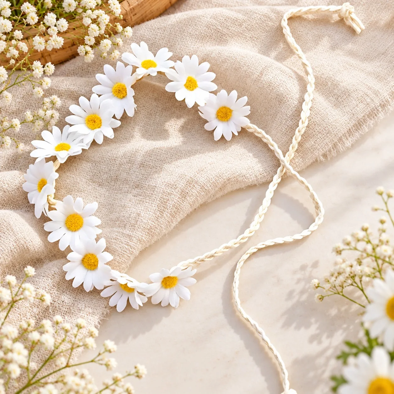 1pcs Fashion Elegant Style Daisy Hairbands for Women Girls Party Hair Accessories