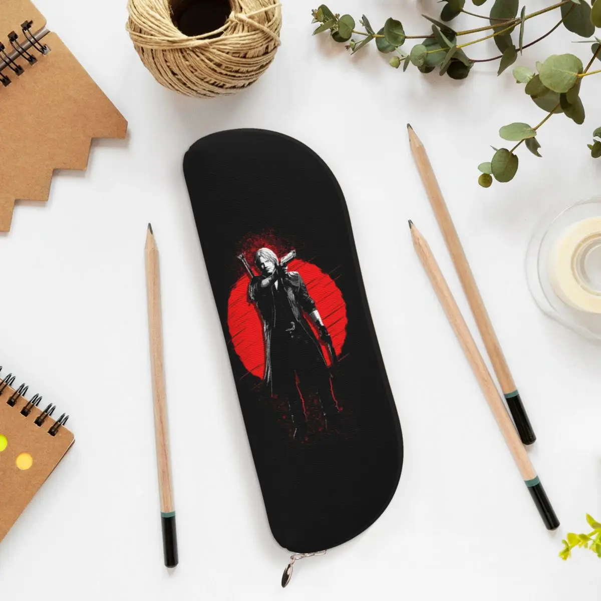 Dante - Пеналы Devil May Cry Пеналы для хранения канцелярских принадлежностей Большая вместительная коробка для ручек Сумка-карандаш для мальчиков и девочек в школе