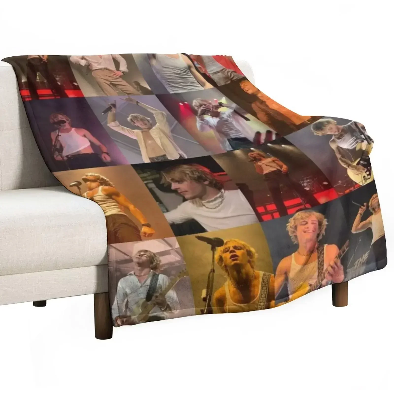 Ross Lynch Throw Blanket Retros Vintage Tourist Blankets