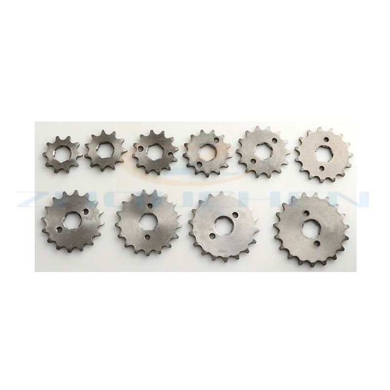 Front Engine 428# 10T 11T 12T 13T 14T 15T 16T 17T 18T 19T Teeth 17mm 20mm Chain Sprocket With Retainer Plate Locker