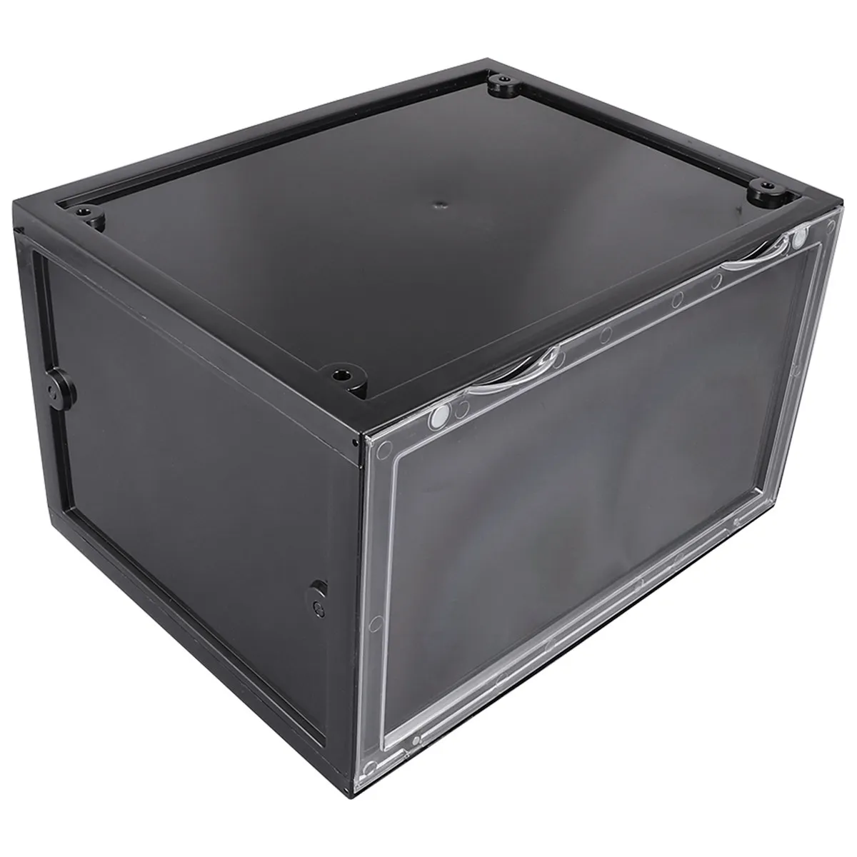 Shoe Side Transparent Cover Magnetic Closure Organizer Storage Container For Heels Sneakers Boots Dustproof Display \ **：**