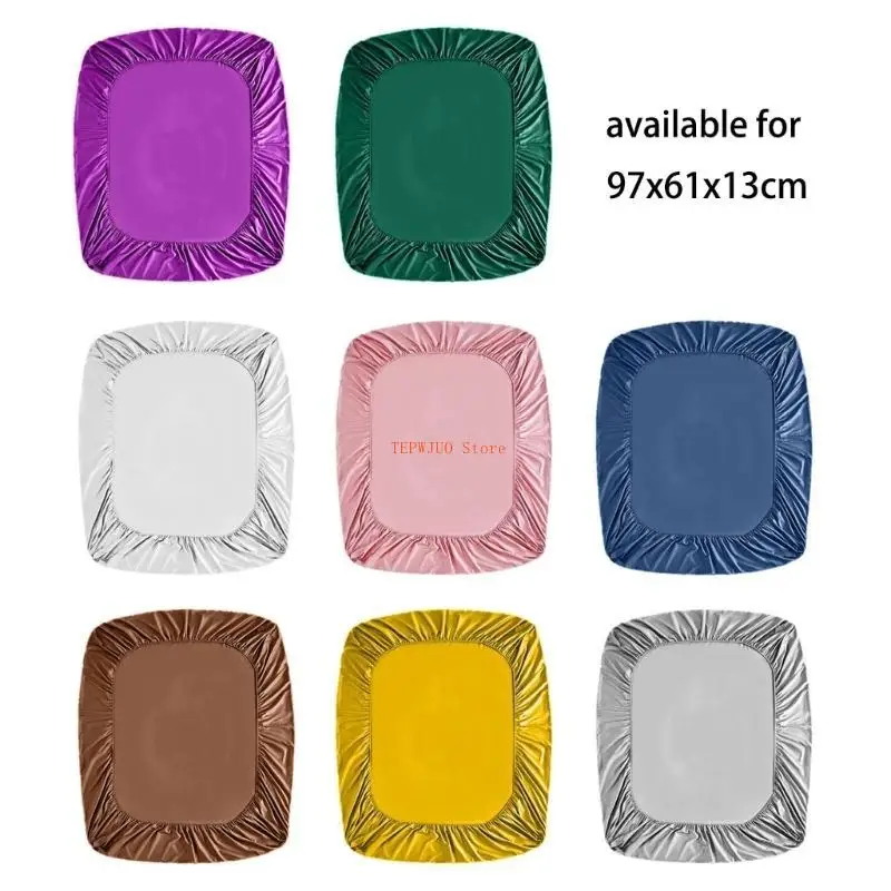 U50F Smooth & Gentle Crib Sheet Polyester & Non irritating Bed Cover Delicate & Pleasant Infant Bedding Breathable Crib Sheet