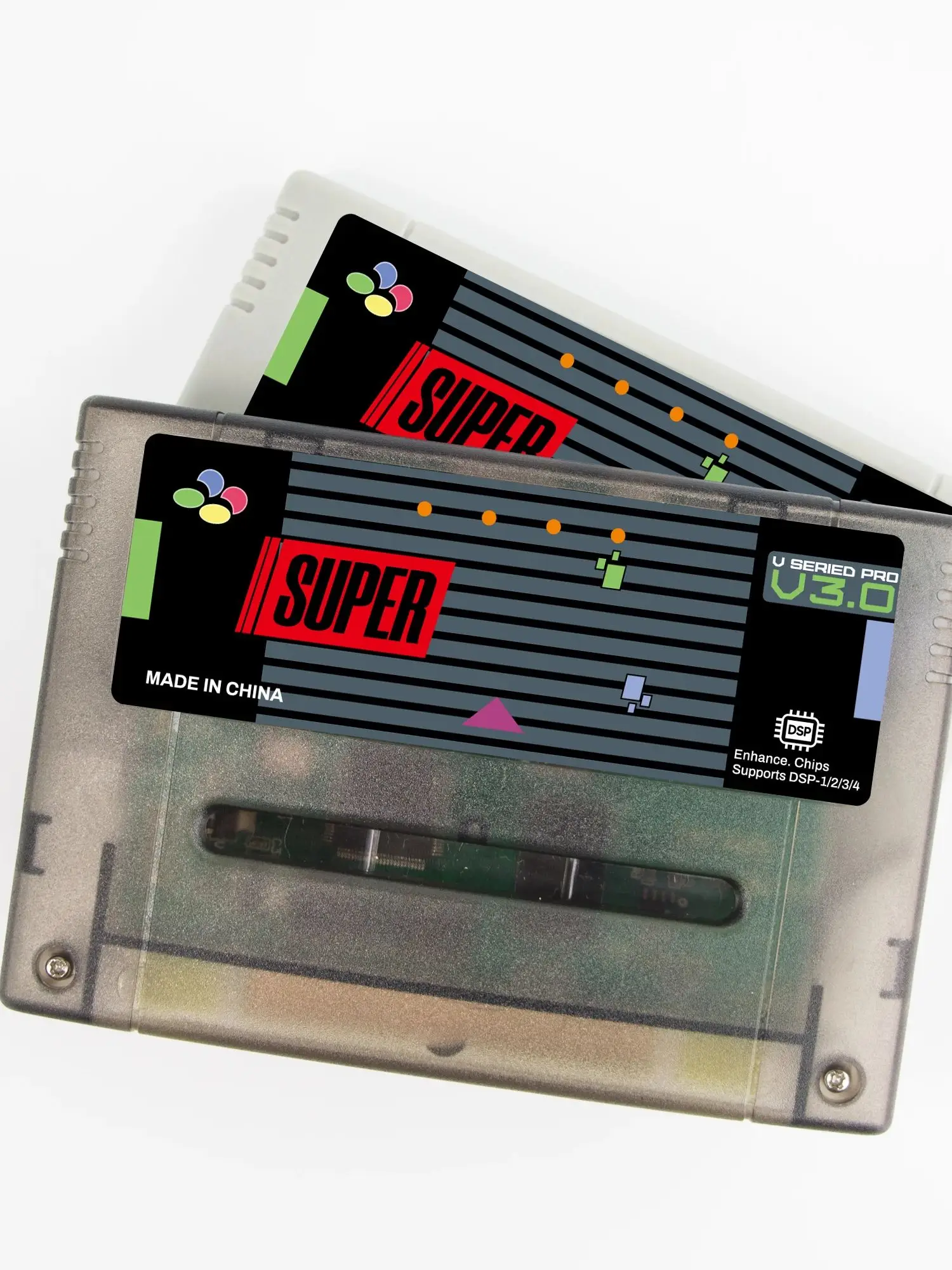 REMANK SFC chariot 3000 + jeu rétro Super SFC V3.0 chariot DSP SNES SFC chariot Flash SFC V3 pour 16 bits JP/EU/USD/Console de jeu