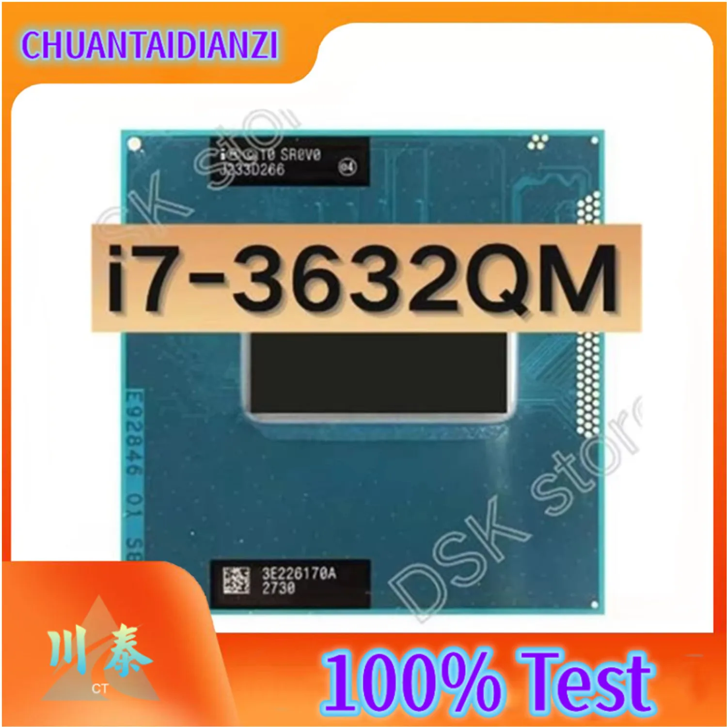 Original Core i7-3632QM i7 3632QM SR0V0 2.2 GHz Quad Core 8 Thread CPU Processor I7 3632QM 6M 35W Socket G2 / rPGA988B