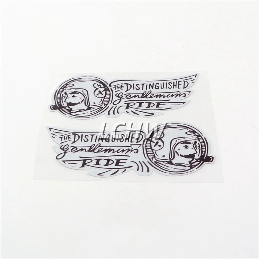 Car Stickers for Smoking Man Distingush Gentleman Racer Motorbike Helmet Auto Body Tail Window Decals Reflective