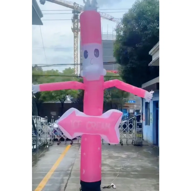 

4-5 meters Santa inflatable sky dancer, advertising dance puppet, wind-moving dancer tube-shaped man (no fan)