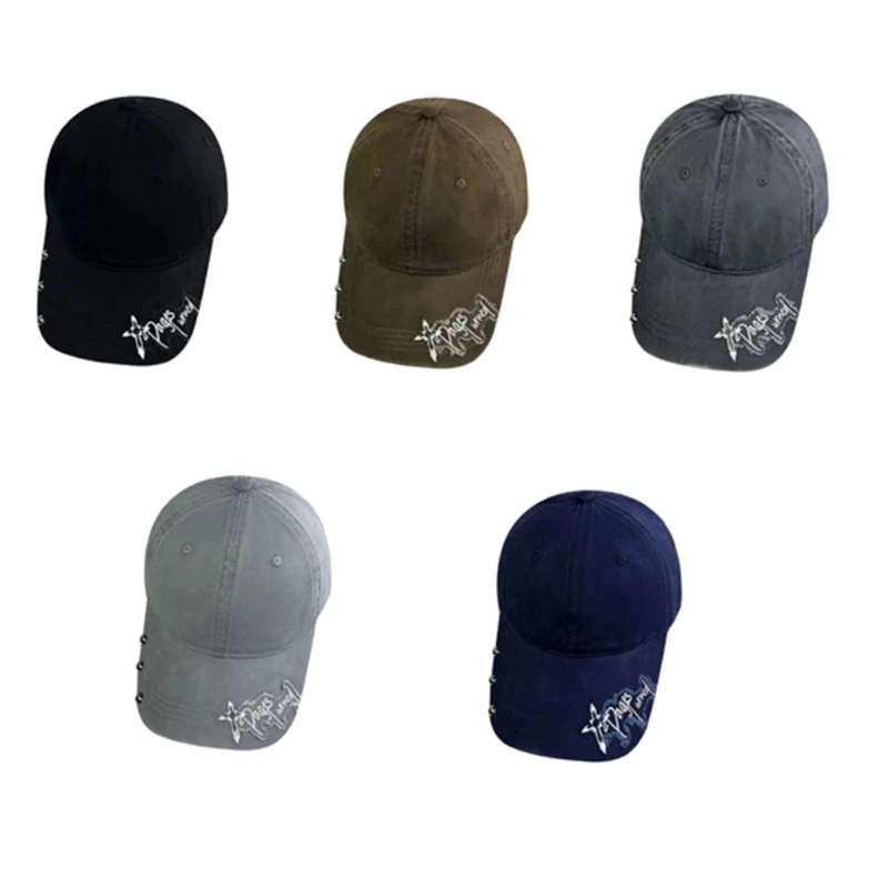 Adjustable Embroidery Pattern Baseball Hat Adult Comfortable Long Brims Sun Hat