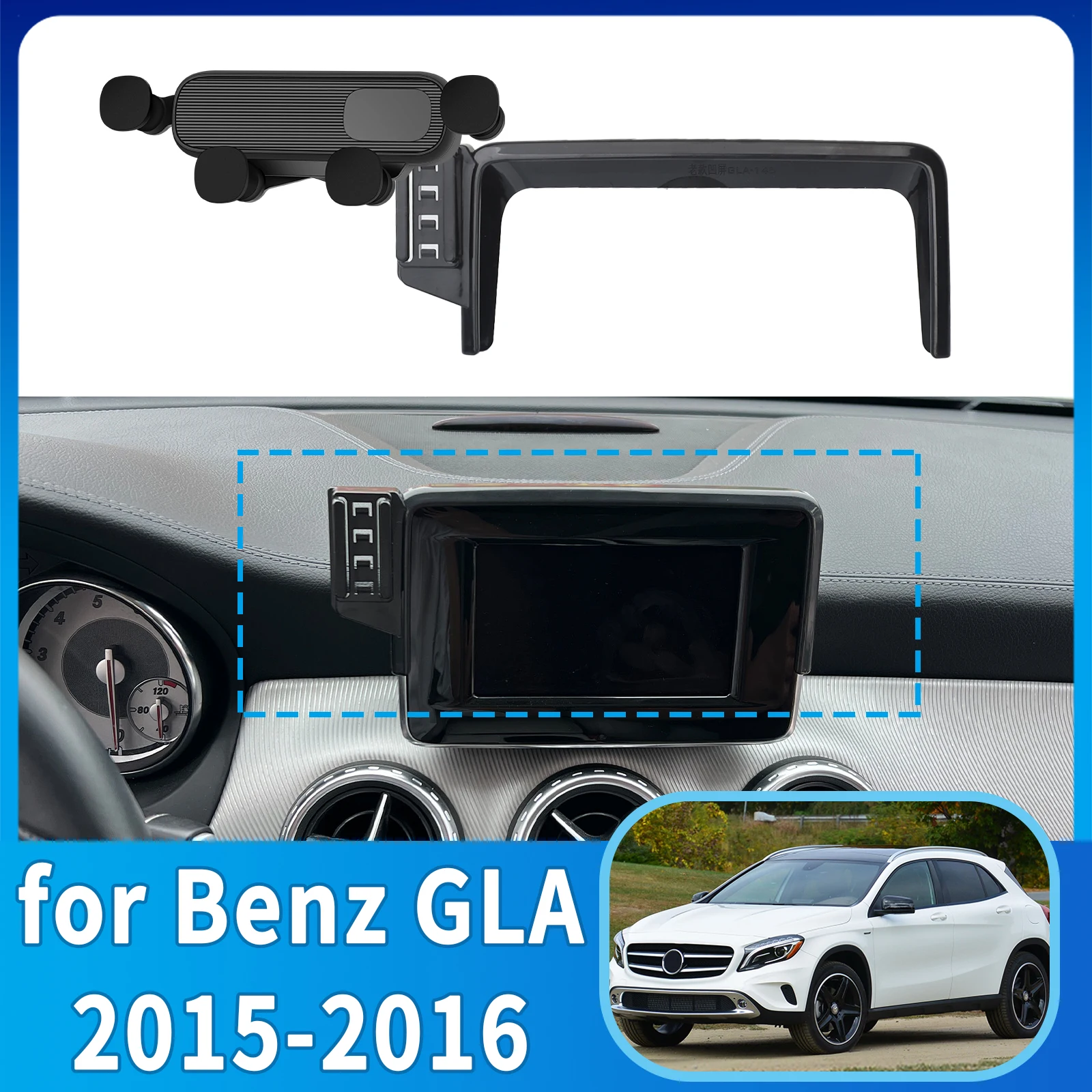 

fit for Mercedes-Benz GLA 2015 2016 Phone Holder, Dashboard Screen Mount Bracket Easy Installation​​ Car accessoires
