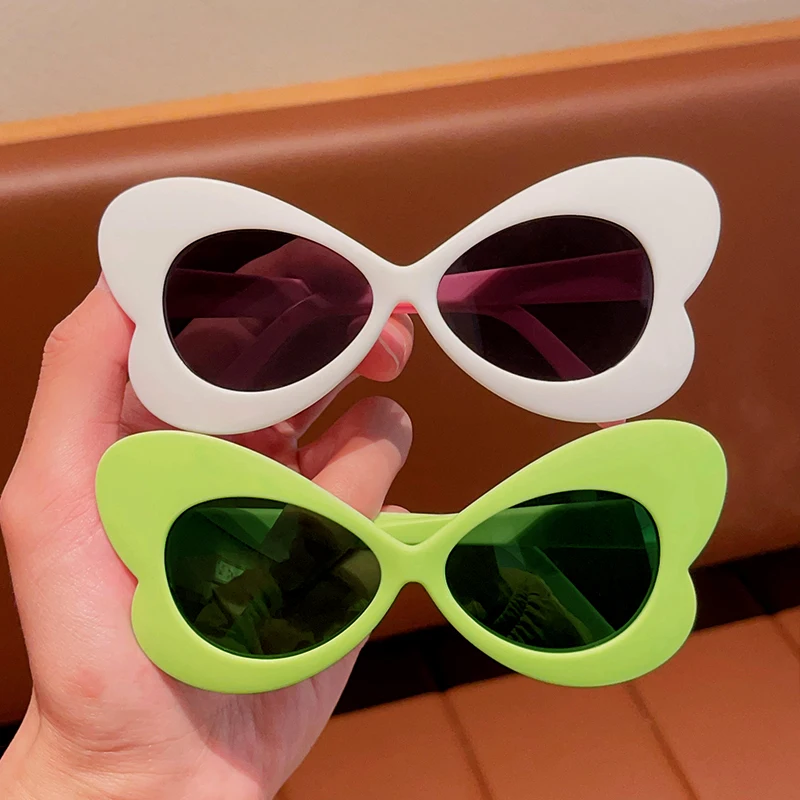 2024 New Children Simple Butterfly Shaped Cute Sunglasses UV400 Girls Boys Fashion Colors Protection Sunglasses Kids Sun Glasses