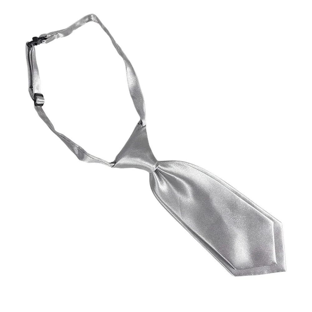 Fashion 20CM Women Necktie Double Layer British Cravat Simple Adjustable Children Neck Wear