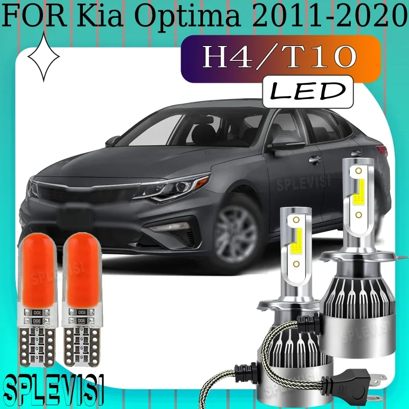 2Pcs H4 9003 LED Headlight Bulbs high-power performance For Kia Optima 2011 2012 2013 2014 2015 2016 2017 2018 2019 2020