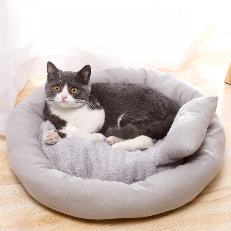 

Cute Egg Tarts Cat Bed Four Seasons Are Available Pet House Suitable for Outdoor Picnic Travel Cats Products for Pets