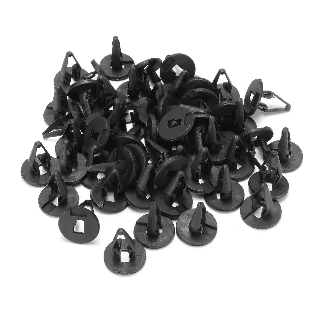 

50 Pcs Door for Bumpers Push Pins Trim Panel Fasteners Heavy Duty Black Nylon Vibration Resistant Easy Removal