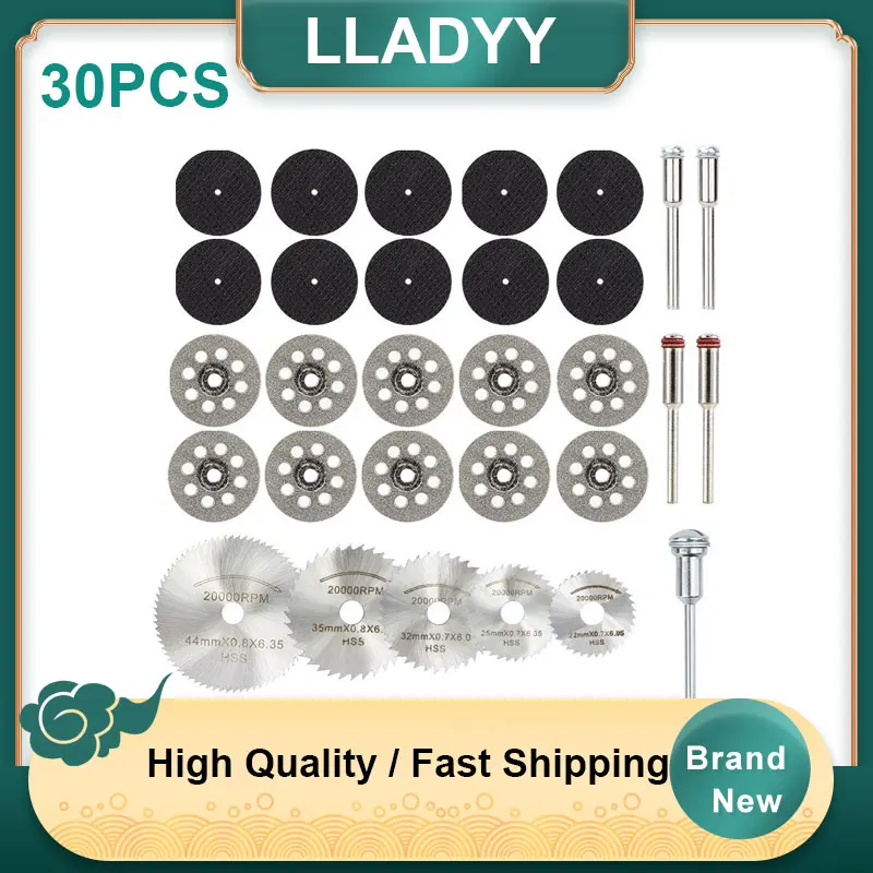 

Мини-пильный диск из быстрорежущей стали, алмазный режущий диск с оправкой для вращающихся инструментов Dremel, инструмент для резки дерева и металла