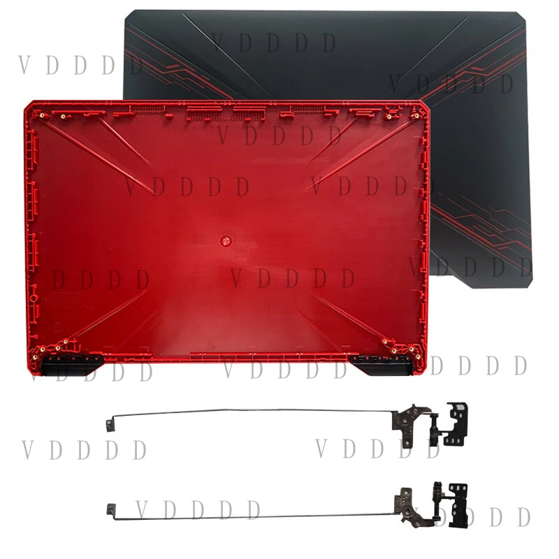 L... RED for Asus TUF Gaming FX504 FX504GD FX504GE FX80 FX80G LCD Back Top Cover & Hinges