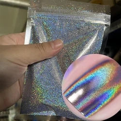 50g 10g 5g Rubbing Nail Powder Silver Grey Dust Chrome Powder Laser Mirror Pigment Glitter For Nail Art Decoration Accessories *