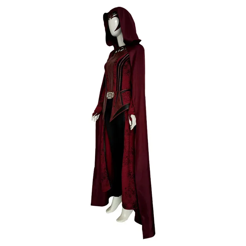 

CyP-Jsmen Scarlet Witch Wanda Vision Cosplay Costume Scarlet Witch Maximoff Women Halloween Carnival Mask Suit Halloween Costume