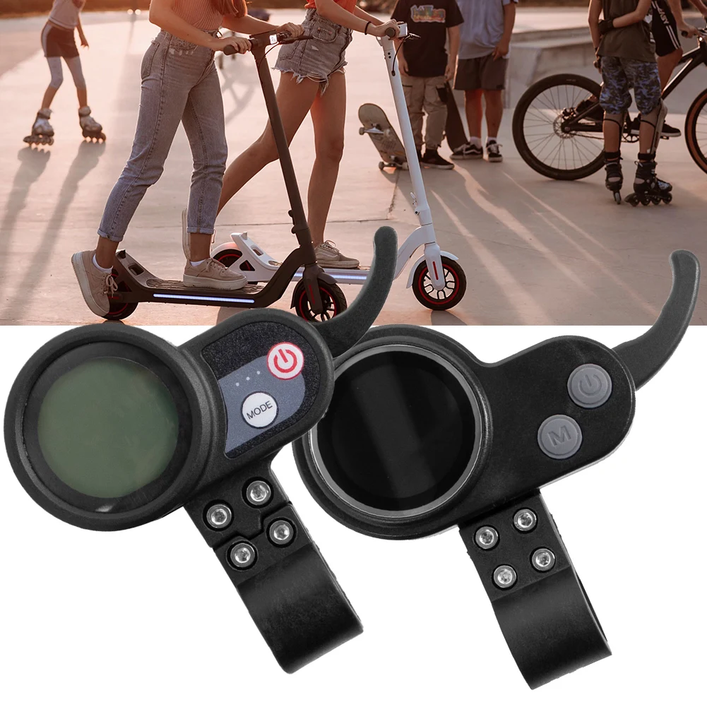 

Electric Scooter LCD Intelligent Instrument 36V-60V 6 Pins Waterproof Finger Dial 2-in-1 Round Display For JP Accelerator Parts