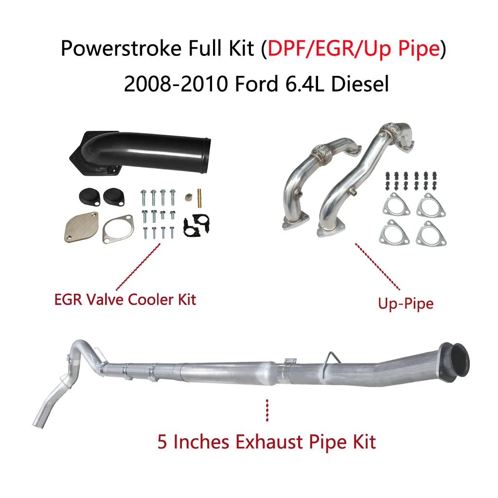 

High Performance for Ford Full Kit (DPF/EGR/Up Pipe) 2008-2010 6.4L Powerstroke Diesel