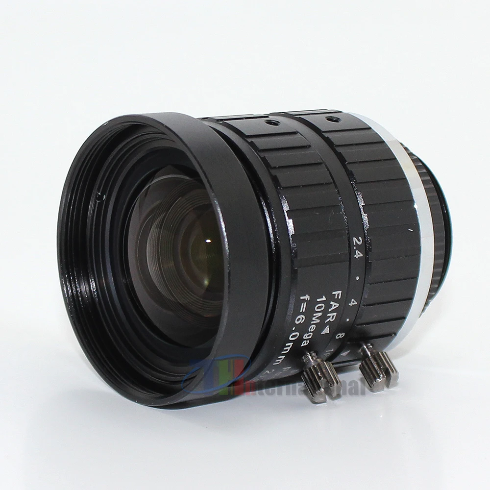 10MP 2.8mm 6mm C Mount Lens Manual Iris Manual Focus F1.6/F2.4 1/1.8" & 2/3" Image Format Industrial Security Camera Lens