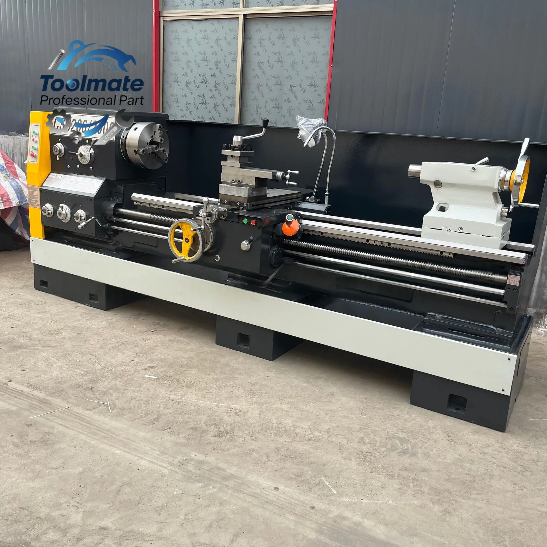 استقرار هيكلي عالي الثقيلة فجوة السرير تحول دليل Drehmaschinel Torno Para آلة مخرطة معدنية