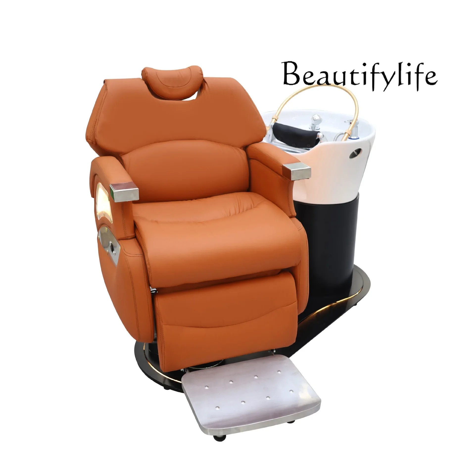 

High-end electric lift can be reclined, shampoo and hairdressing integrated seat, designer style, advanced sense