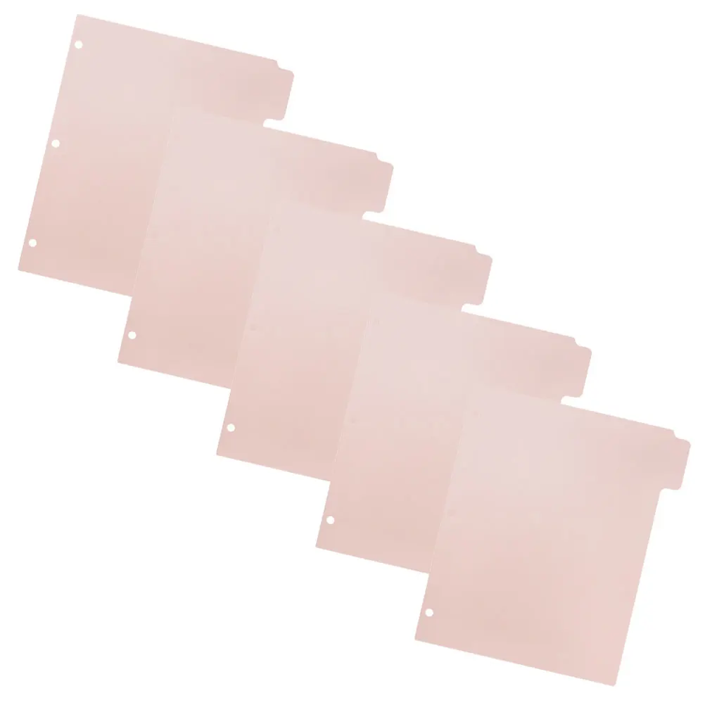 1 pz Raccoglitore File Divisori di Pagina Notebook Tab Divisori Raccoglitore Staccabile Schede Materiale Pp Per Libri Rapporti Riviste
