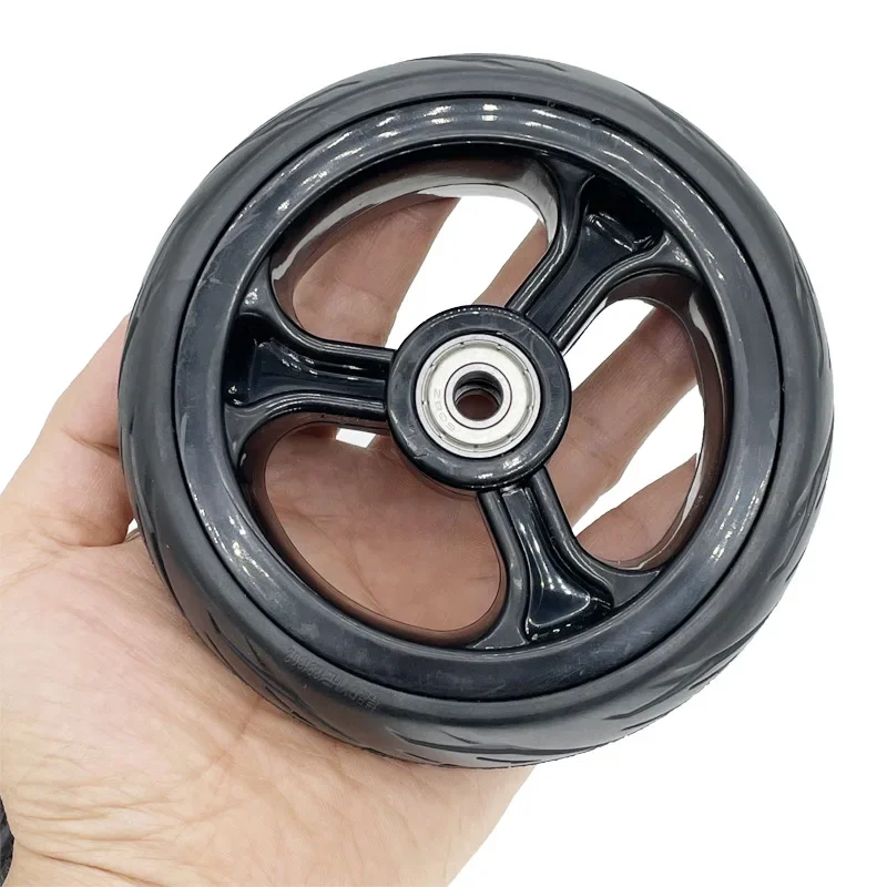 5 Inch Massief Wiel 5X1.5 5X2 Band Met Velg Voor Elektrische Voertuigen Robots Drone Scooter