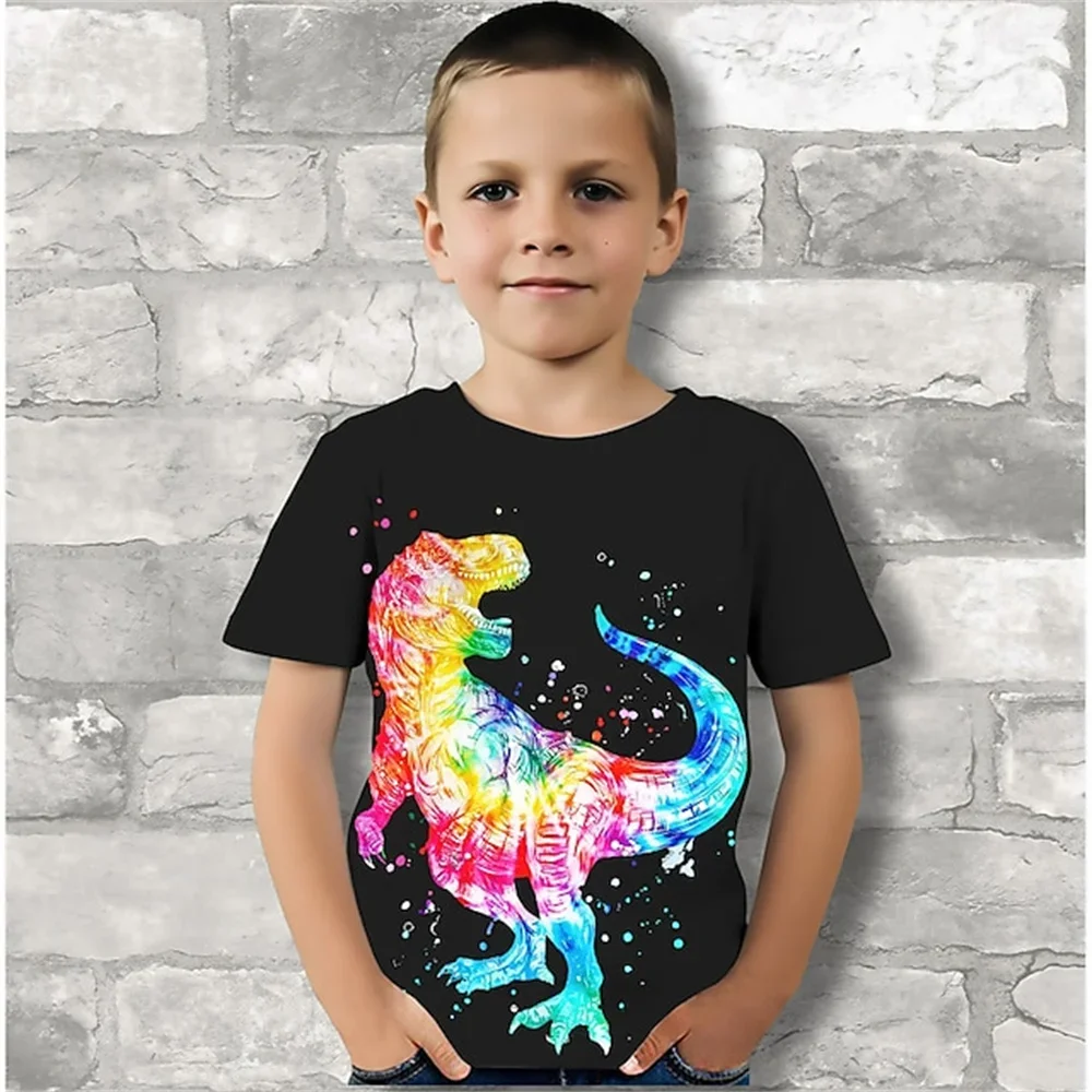 

Boys Clothes 3d Color Lion One Piece Tshirts For Children Animals Top For Kids Girl From 9 To 12 Years Teens Print Funny T-Shirt