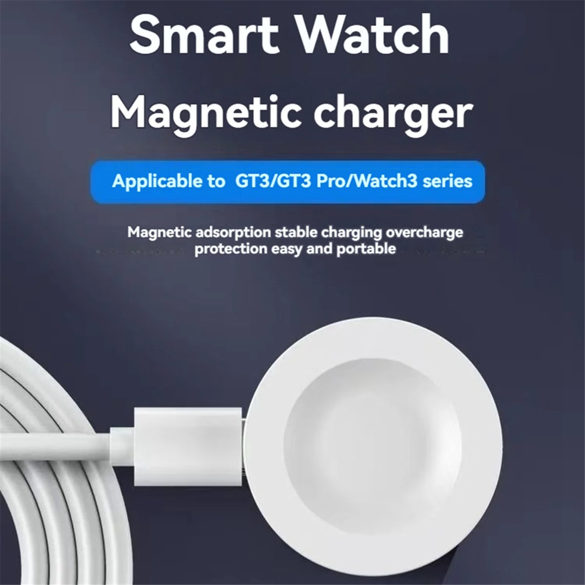 SMIEA Wireles Magnetic Charger for Huawei Watch 4 3 Pro D GT5 GT4 GT3 GT3 Pro GT Cyber Runne GT 2022 Smart Watch