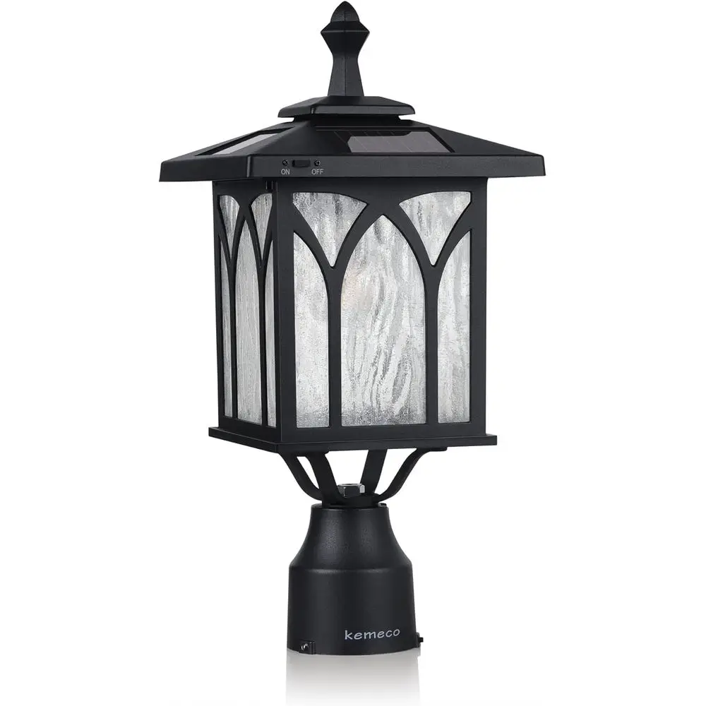 

ST4328Q-A r Post Light Outdoor Cast Exterior LED Lamp ixture or Garden Gate Yard Pole Pillar Driveway way Deck