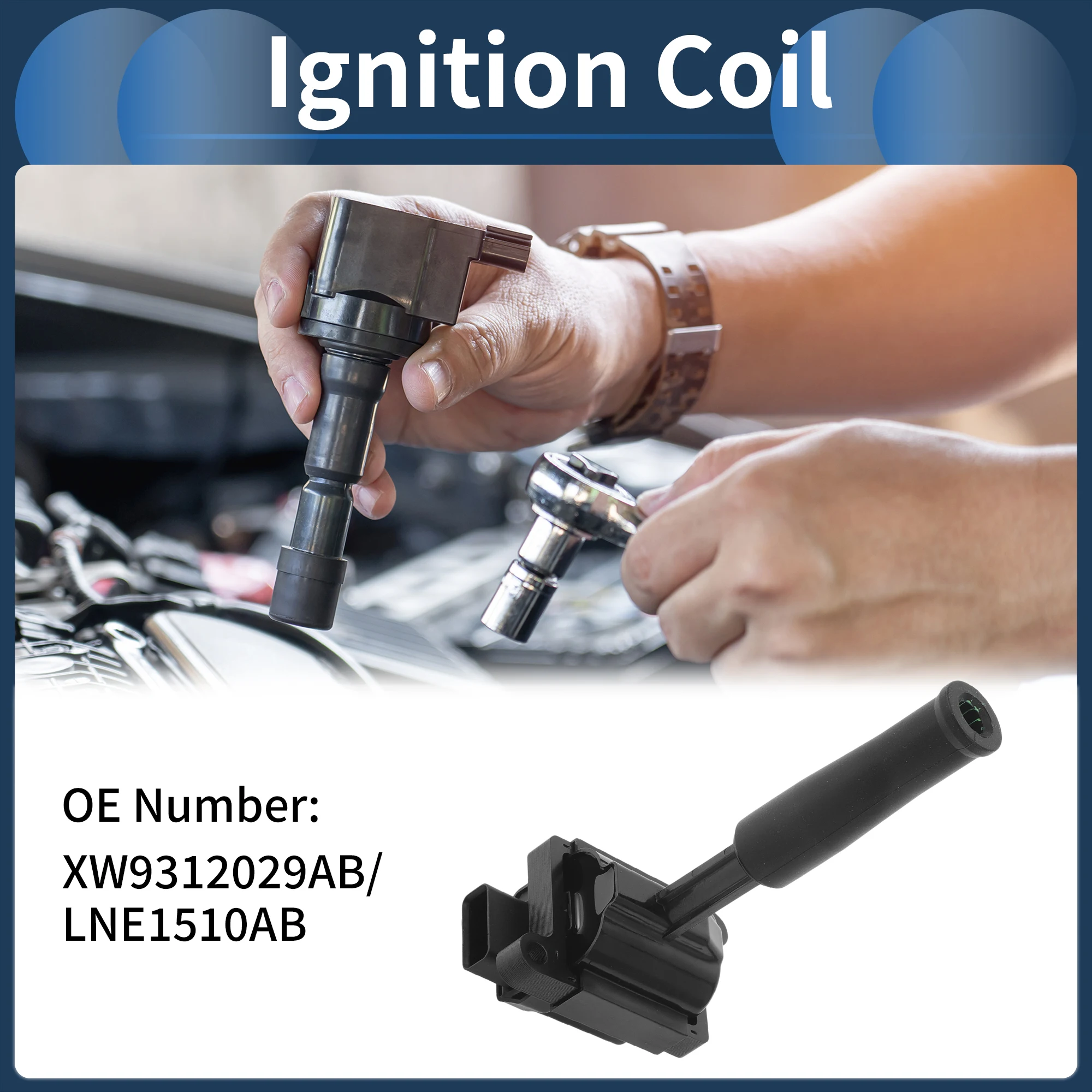 UXCELL Ignition Coil Ignition Coil Pack No.XW9312029AB/LNE1510AB for Jaguar XK8 1997-2002