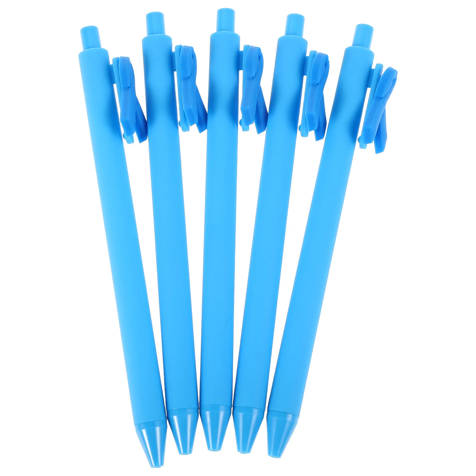 

5 Pcs Ribbon Ballpoint Pen Fun Pens Festival Party Creative Decorative Round Beads