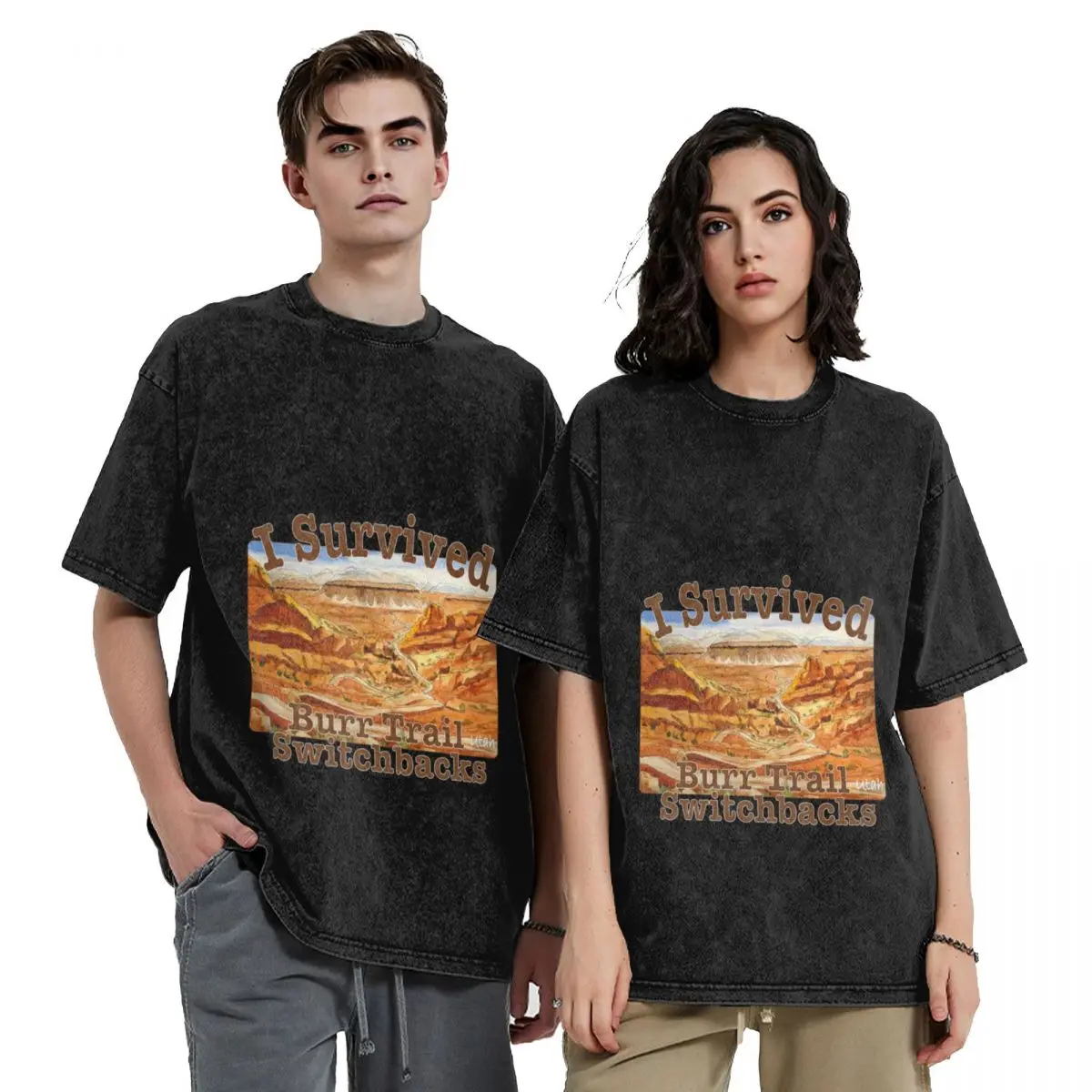 

I Survived Burr Trail, Utah T-Shirt baggy shirts tshirts personalised graphic shirts customs design your own mens white t shirts