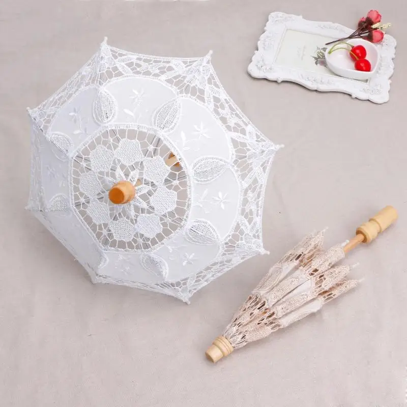 Y4qa pasgeboren baby parasol kant paraplu fotografie props foto prop decoratie