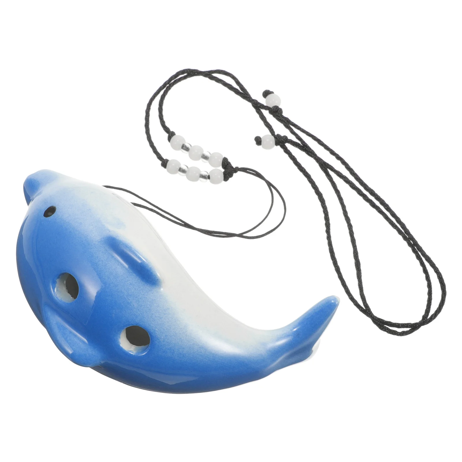

Small Ceramic Ocarina 6 Holes Musical Instrument Portable Beginner Friendly Cute Design Clear Sound Wear Resistant