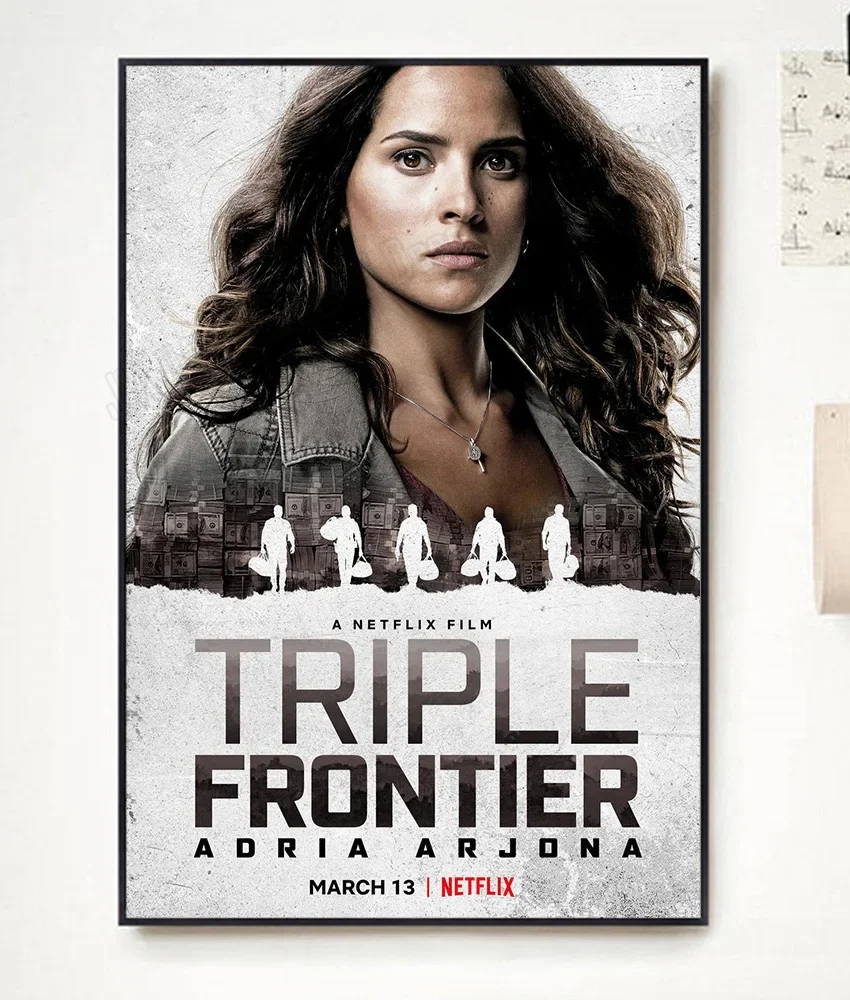 NP026 Triple Frontier Movie 3 Classic Film Fashion Trend Beautiful home Art Decor Silk Poster Wall Sticker Deco Gift