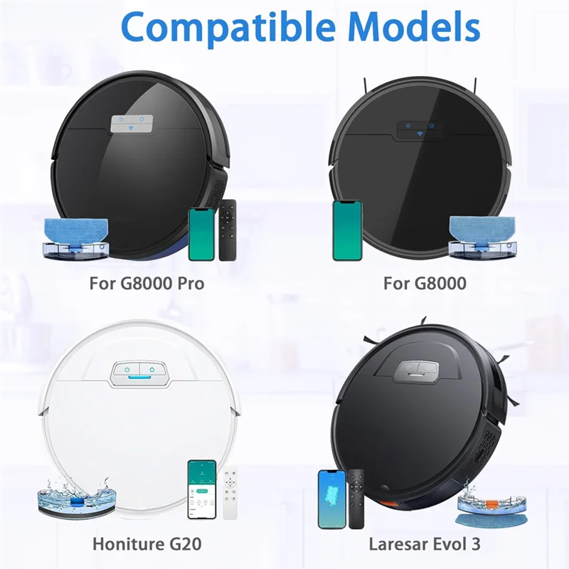 

ABGH-запасные части для робота-пылесоса Tikom G8000/G8000 Pro/HONITURE G20 — запасные аксессуары — основная роликовая щетка