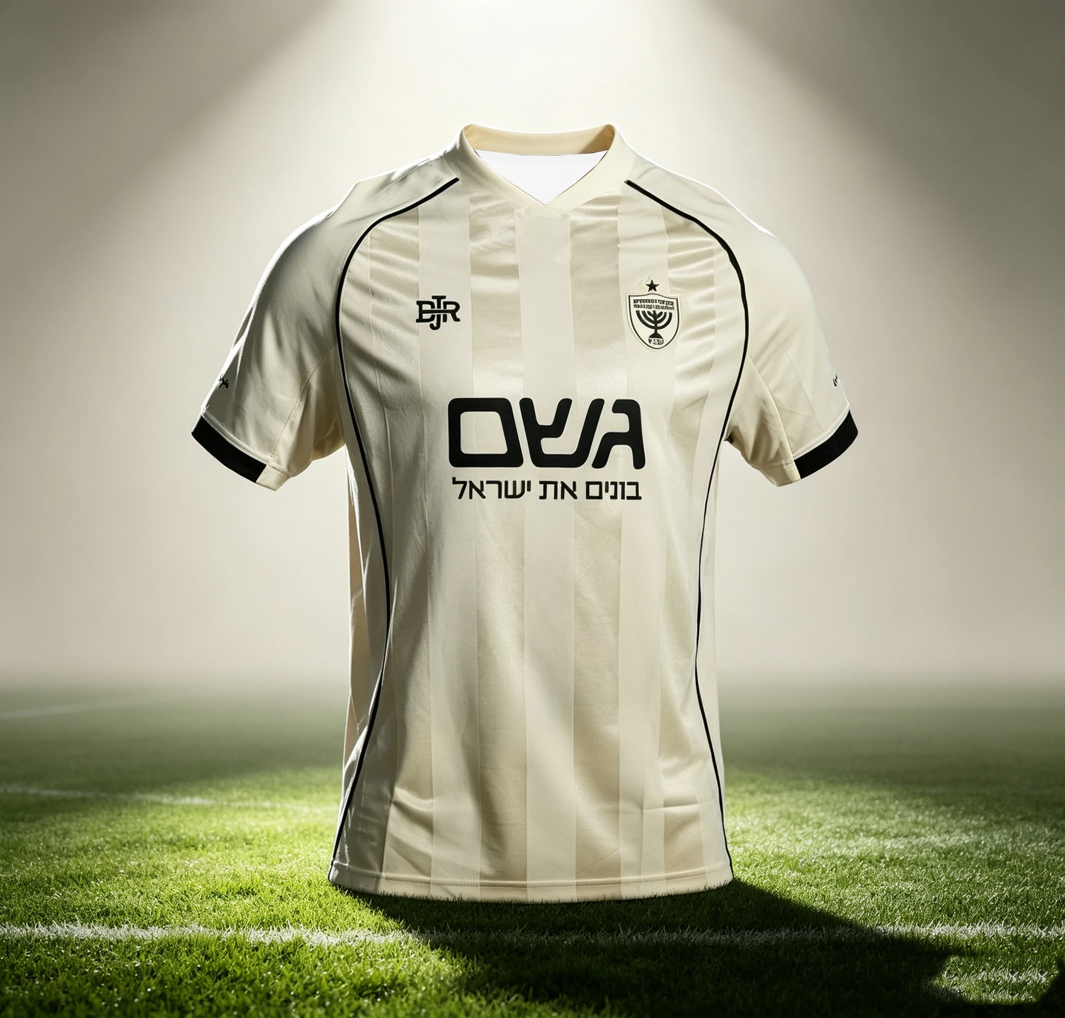 Fashionable Beitar Jerusalem Black and White Lion Pattern Competition Dress Breathable Outdoor Sports Family and Child Wear Y2K