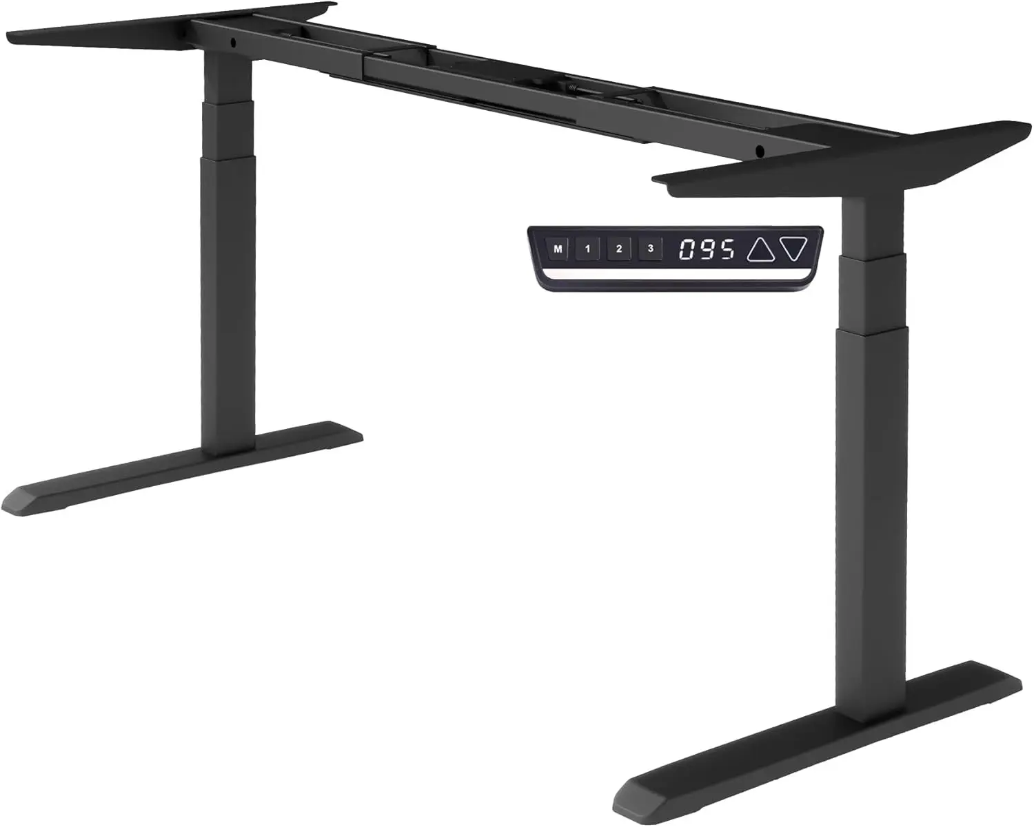 Fromann Electric Dual Motor 3 Tier Legs Standing Desk Frame Heavy Duty Sit Stand Up Height Adjustable Desk Base For Home And